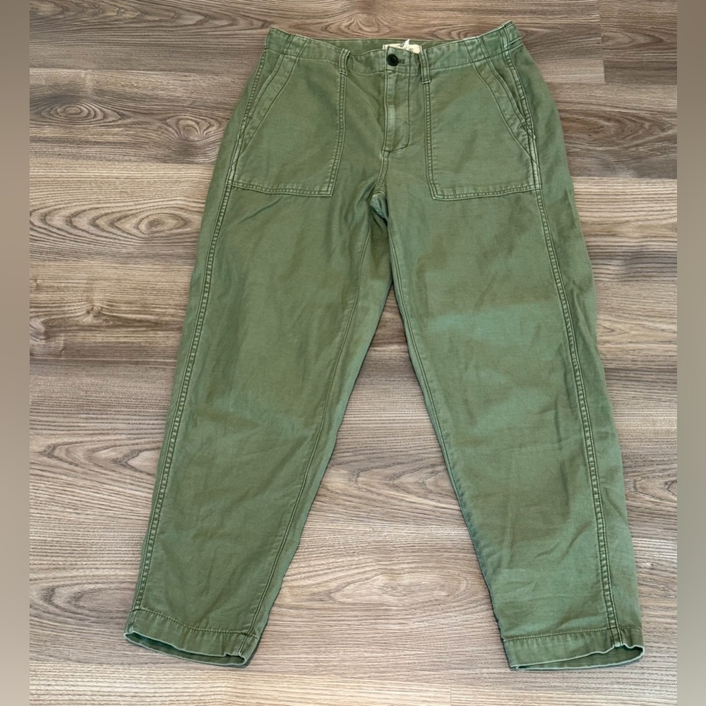 Madewell Griff Tapered Fatigue Cargo Pant Green Women’s size 26 - Picture 10 of 10